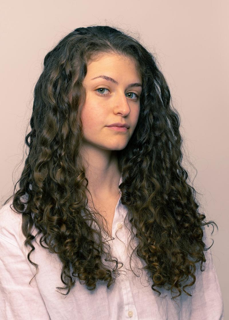 Long, defined dark curls