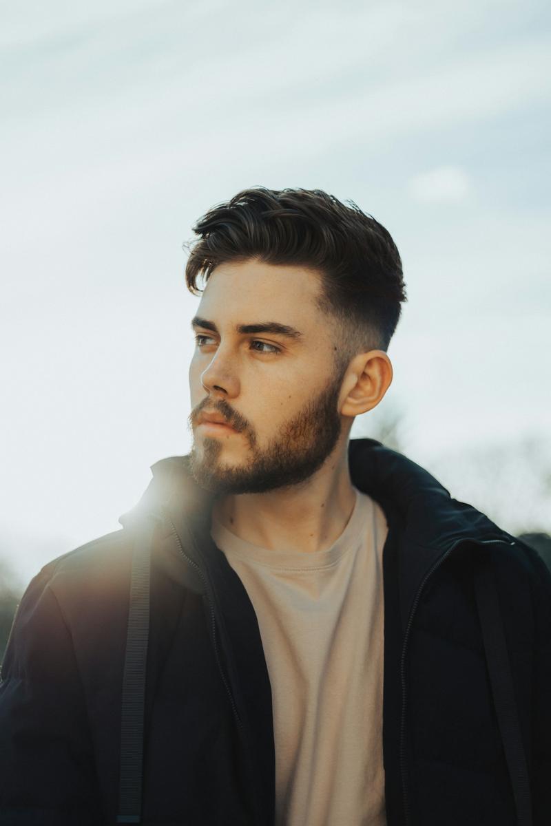 A classic short side-parted cut